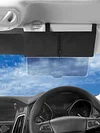Polarized Sun Visor with Zipper Slider Car Sun Visor Extension for Safe Driving