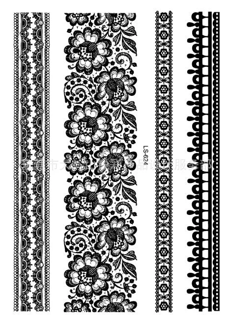 Waterproof Temporary Tattoo Sticker Triangle Line band Fake Tatto Personality Flash Tatoo Waist Arm Foot Tato for Girl Women Men