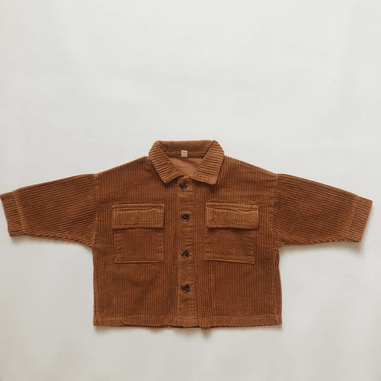 Toddler Boy Retro Corduroy Polo Jacket
