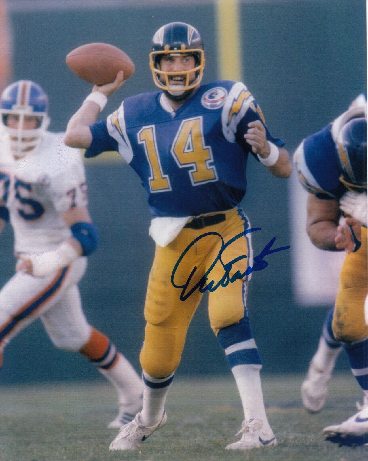 Dan Fouts #2 8x10 Signed Photo Poster painting w/ COA San Diego Chargers