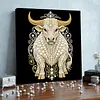 DIY Pearl Painting Cow for Home Wall Decor with Frame(30x30cm)