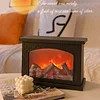 Simulation Fireplace Creative Small Ornaments Home Soft Decoration Crafts Candlestick Simulation Decoration LED Charcoal Flame Wind Lamp