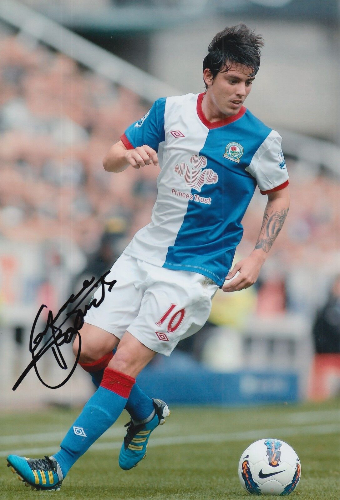 BLACKBURN ROVERS HAND SIGNED MAURO FORMICA 12X8 Photo Poster painting.