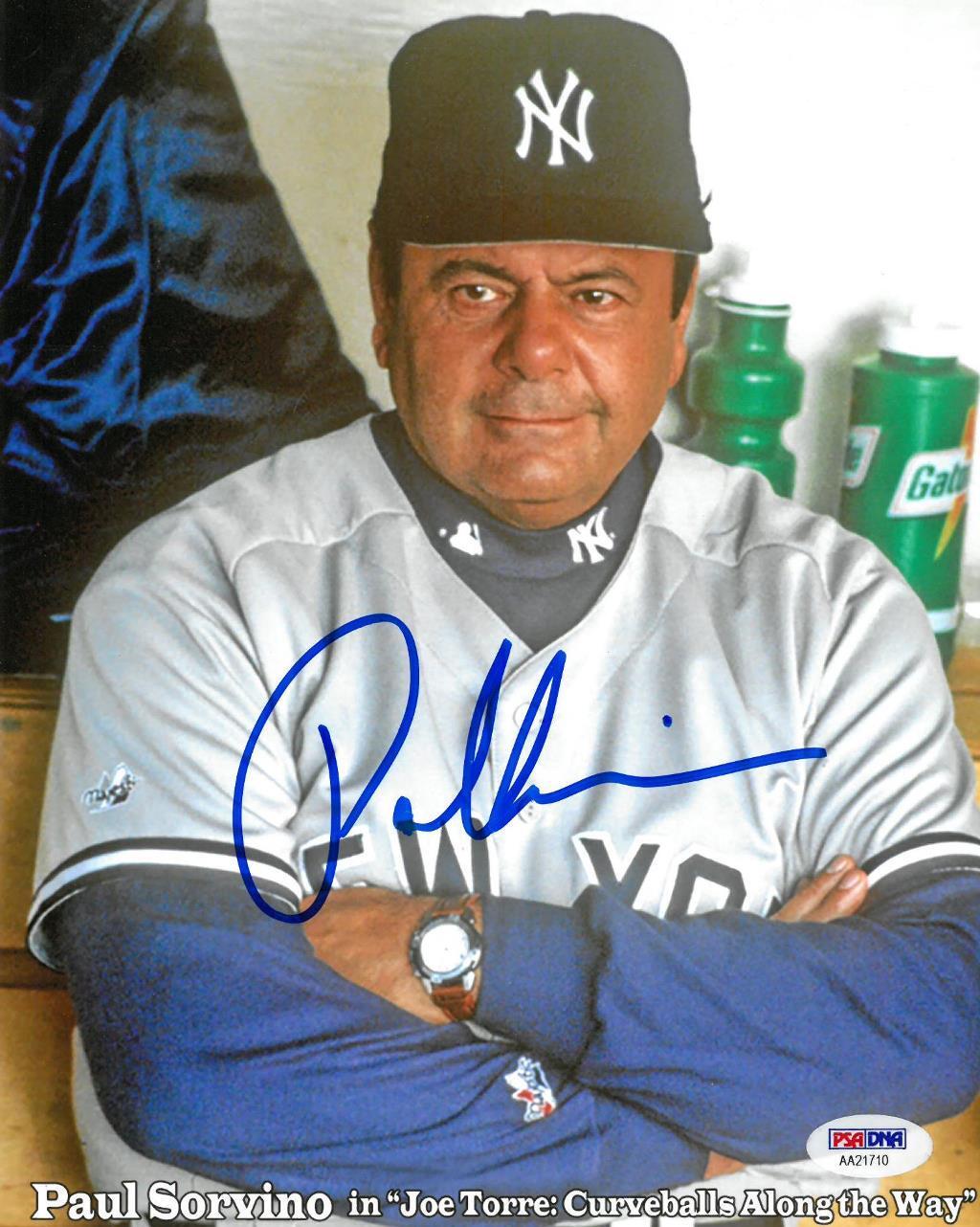 Paul Sorvino Signed Joe Torre: Curveballs Autographed 8x10 Photo Poster painting PSA/DNA#AA21710