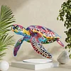 (US Only)2D Flat Sea Turtle Print DIY Desktop Diamond Art Kits Bedroom Table Decoration