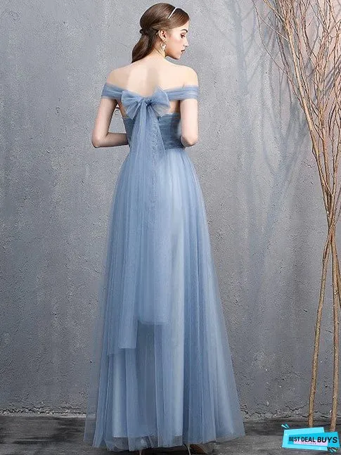 Blue Fairy Evening Dress Bridesmaid Dress