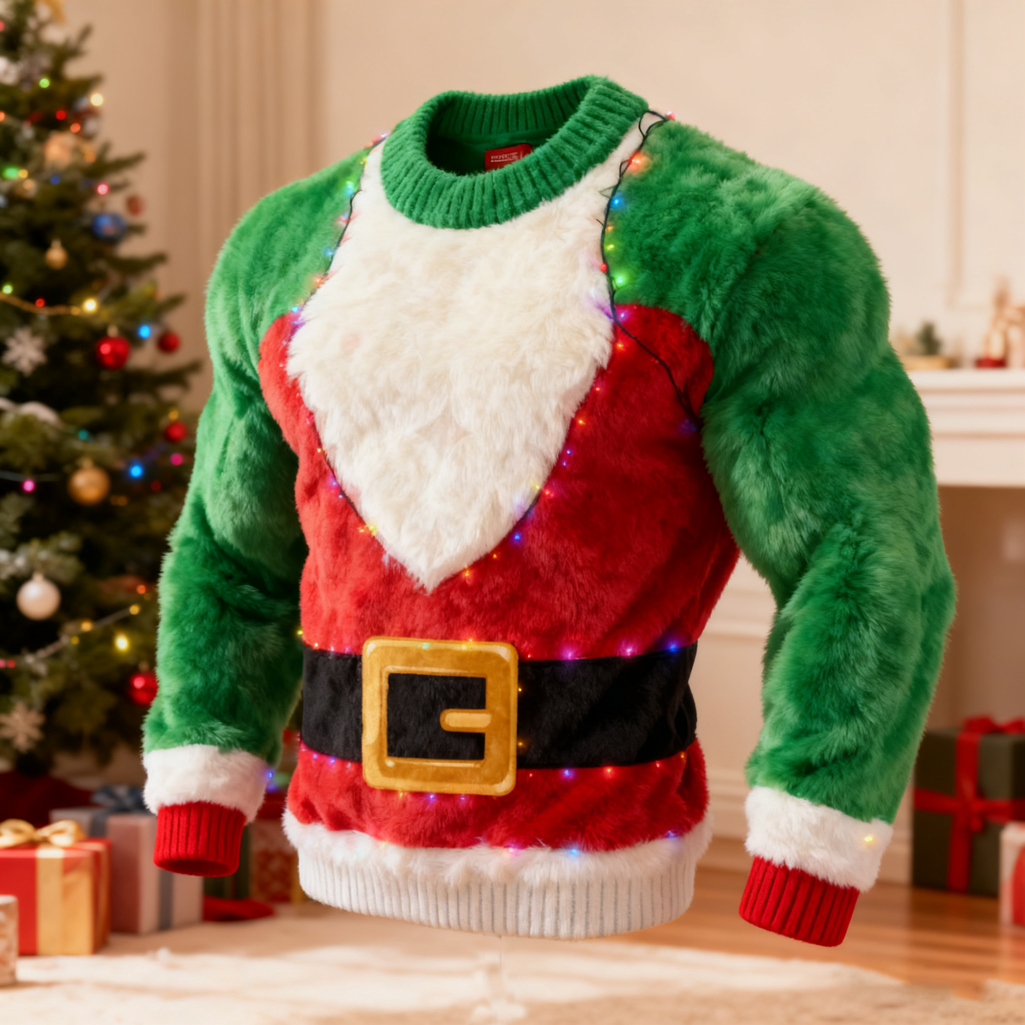 Men's Funny Christmas Pattern Casual Flannel Sweatshirt elevenforest