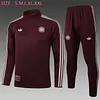 2025/2026 Bayern Munich Half-Pull Training Suit Deep Red Football Shirt 1:1 Thai Quality