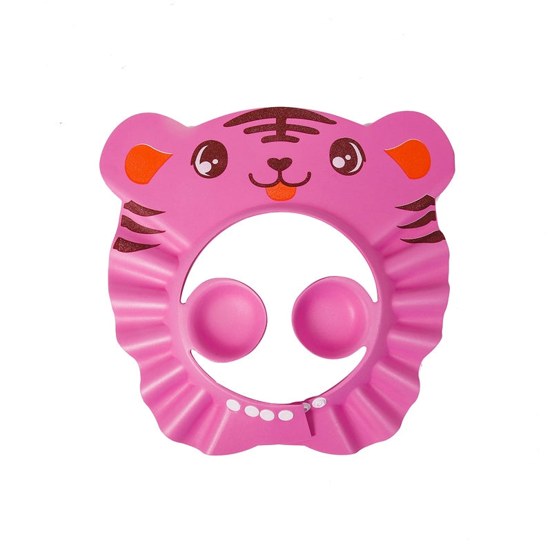 Cute Cartoon Waterproof Ear Protection Shampoo Cap Baby Accessories