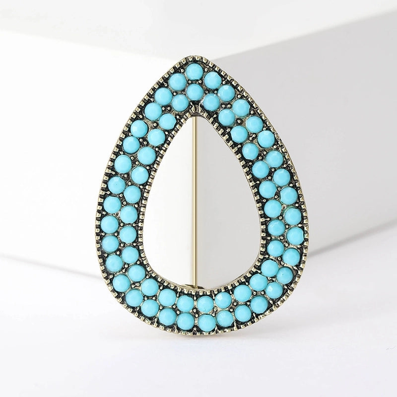 Basic Pin Water Droplets Alloy Women’s Brooches
