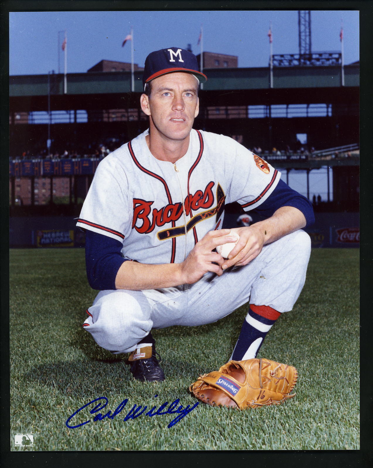 Carl Willey Signed Autographed 8 x 10 Photo Poster painting Milwaukee Braves