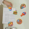6Pcs Acryl Unabh&auml;ngigkeitstag Essen - 5d DIY Handwerk Aufkleber Magnet