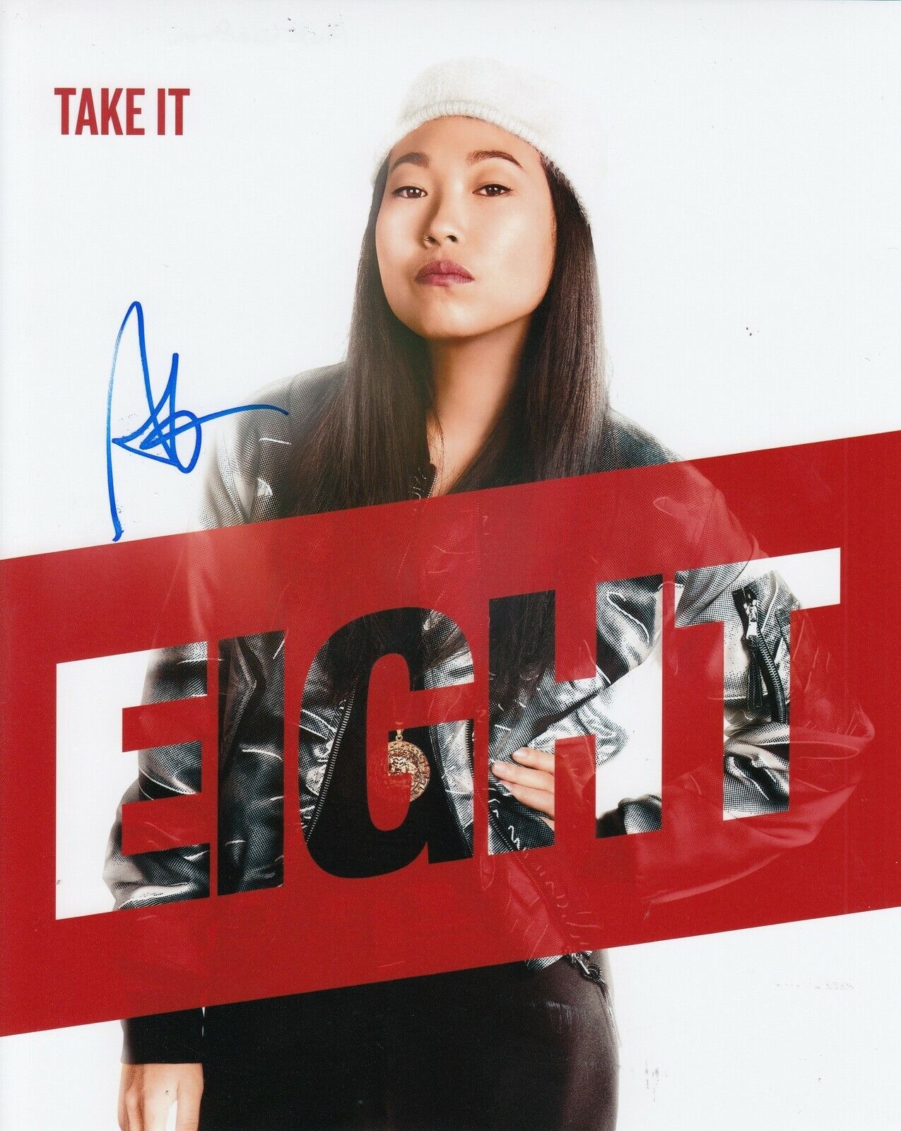 AWKWAFINA signed (OCEAN'S EIGHT) Nora Lum *CONSTANCE* 8X10 Photo Poster painting W/COA #2