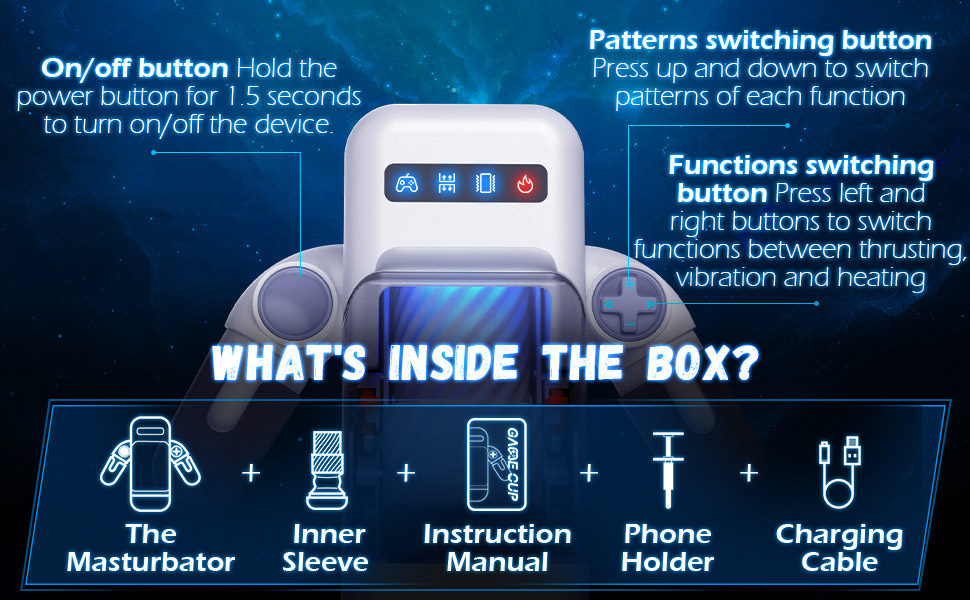 Automatic Male Masturbator with 10 Thrusting & Vibration Modes