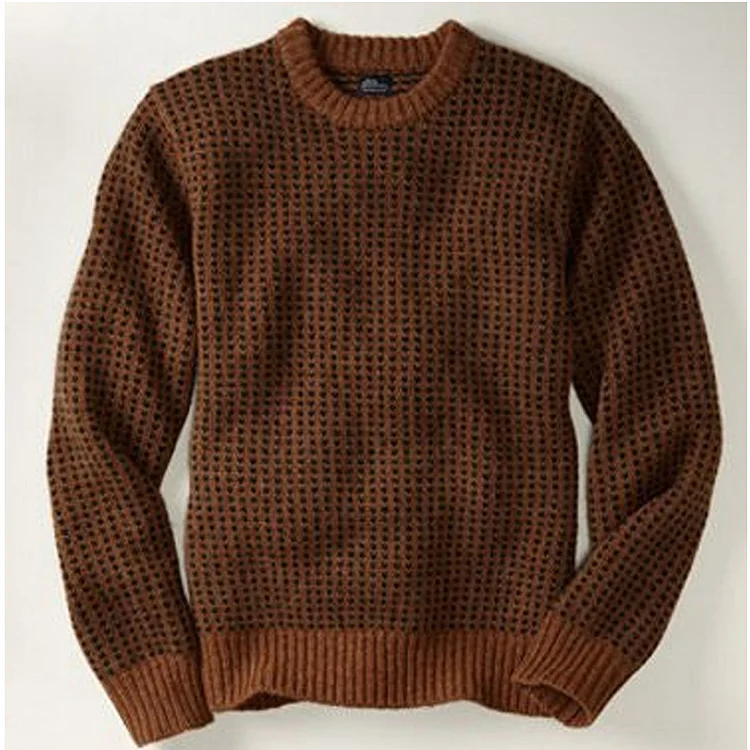 Pre-sale Round Neck Waffle Knitted Top