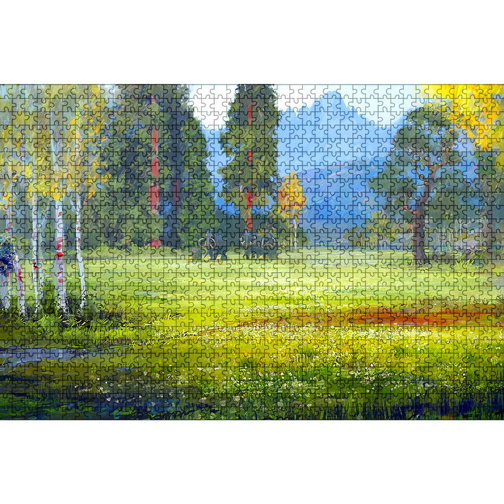 

Green Lawn - 1000 Pieces Jigsaw Puzzle, 501 Original
