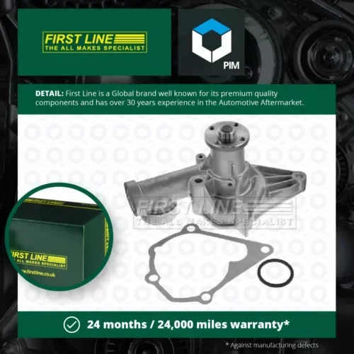 Water Pump fits HYUNDAI ACCENT LC, X-3 1.3 1.5 94 to 06 Coolant Firstline New Parts