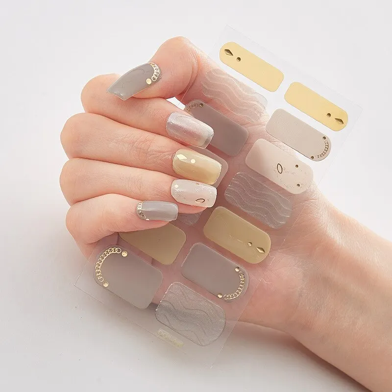 Four Sorts 0f Nail Stickers Self Adhesive Nail Sticker Nail Decoration Designed Manicure Nailart Sticker Nail Art Stickers 2020
