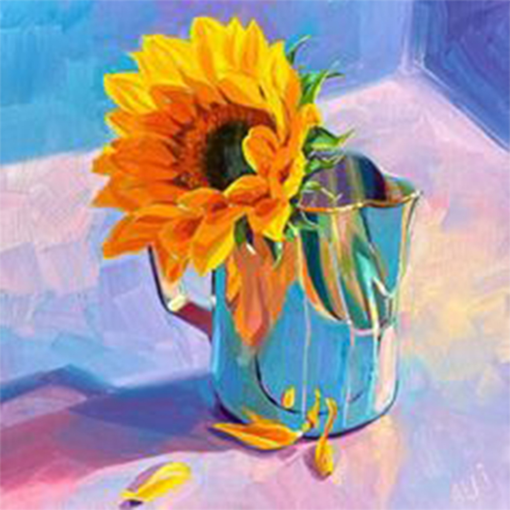 Flower-Paint by Numbers-8"x8"/20x20cm
