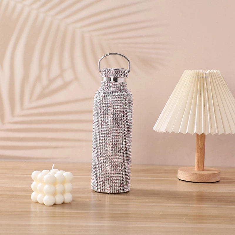 Casual Solid Color Stainless Steel Water Bottles 1 Piece