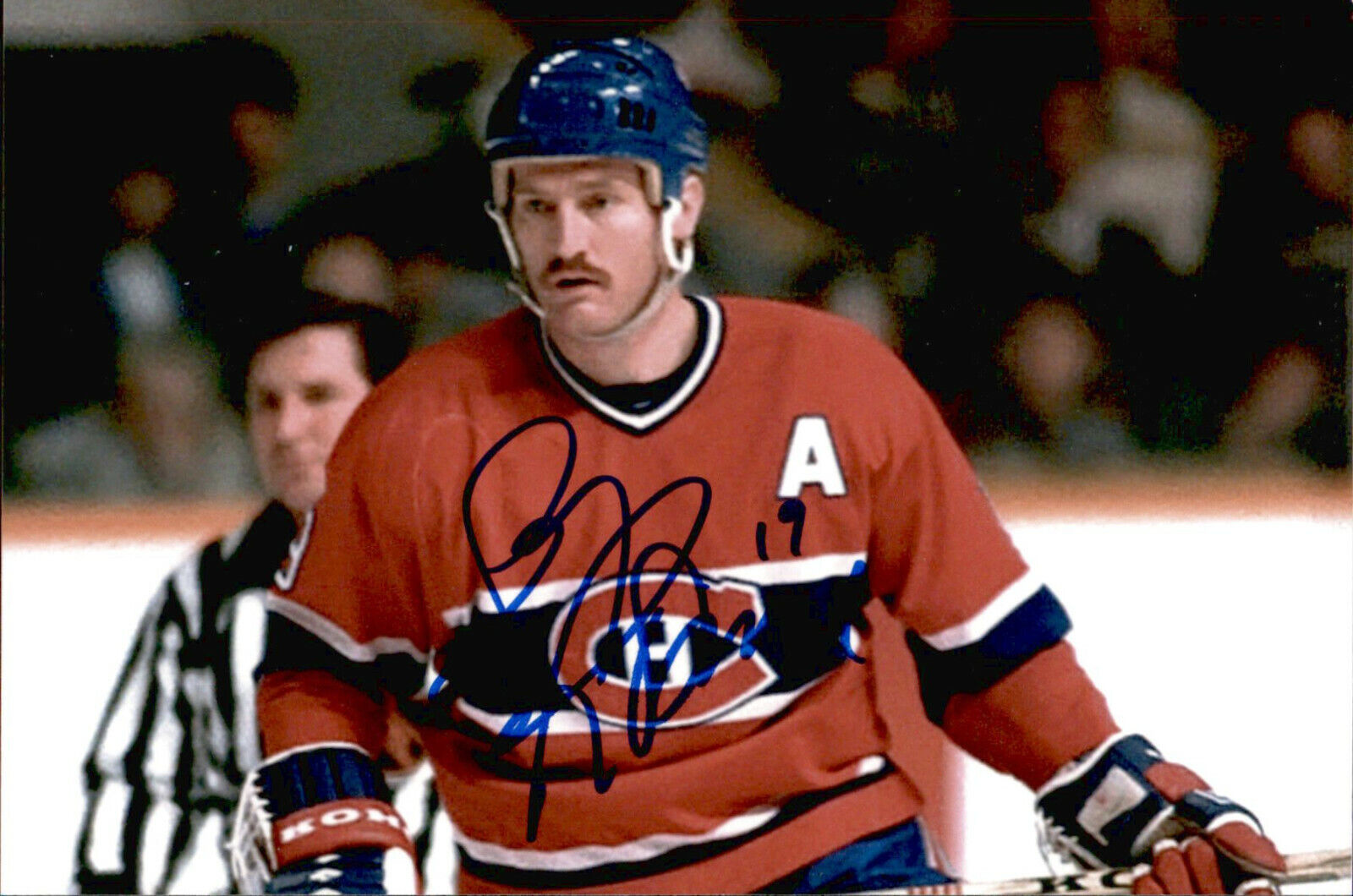 Larry Robinson SIGNED autographed 4x6 Photo Poster painting MONTREAL CANADIENS #4