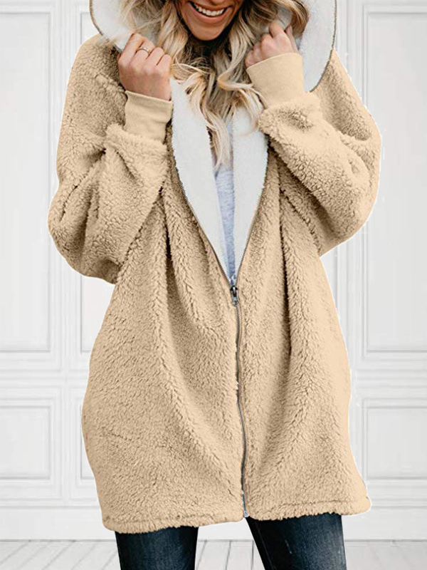 Plus Size Plush Warm Jacket