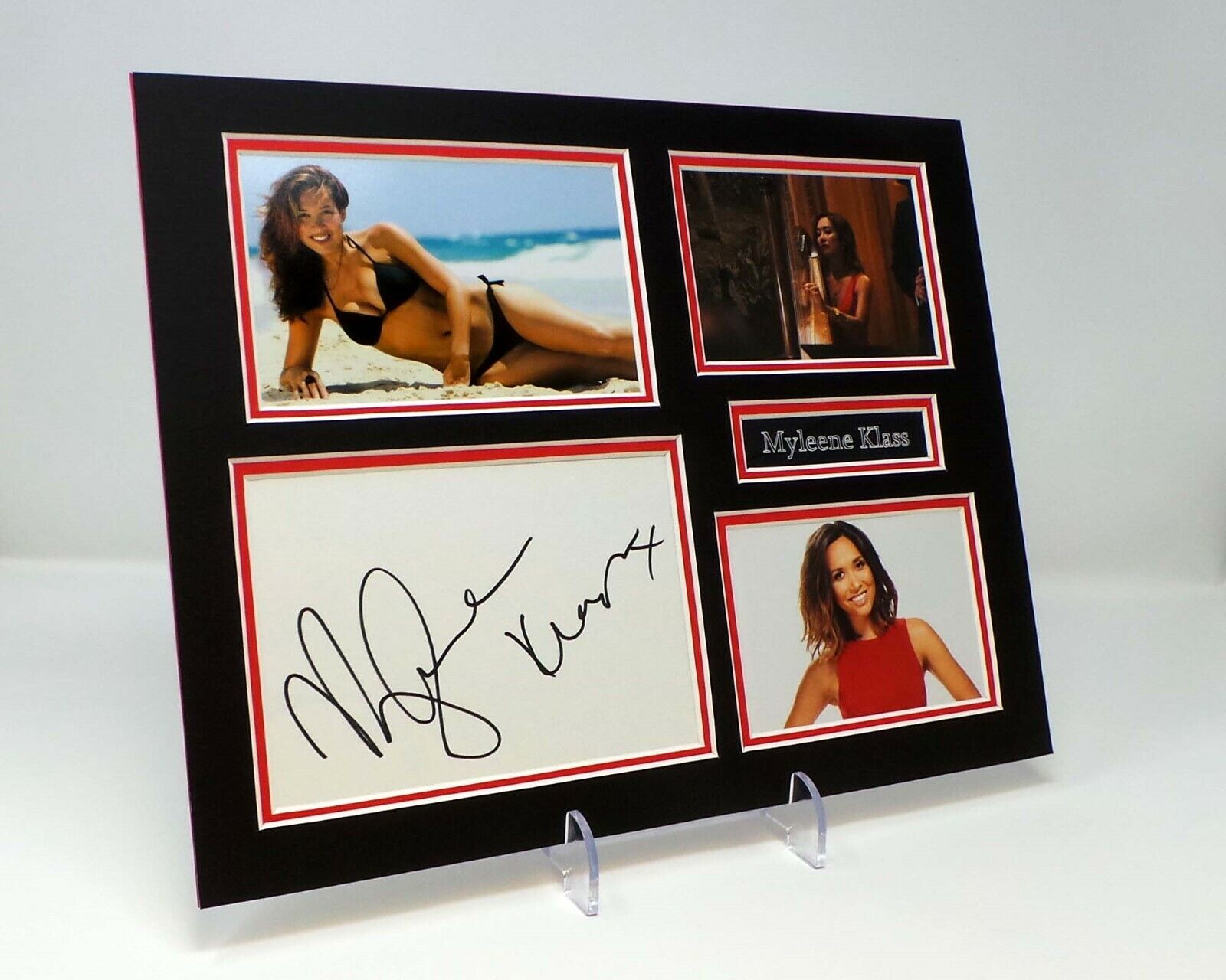 Myleene KLASS Signed Mounted Photo Poster painting Display AFTAL COA Hear'Say Singer