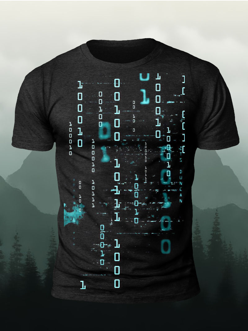 Digital World Printed T-shirt