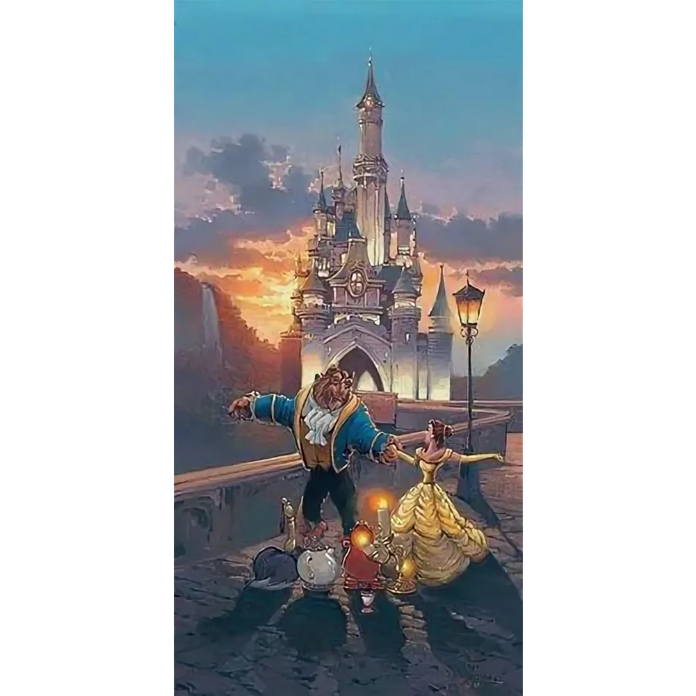 

Beauty And Beast-Round Drill Diamond Painting-45*85CM, 501 Original