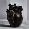 Cyberpunk Simulation Heart-Shaped Vase Ornaments Model Creative Technology Sense Home Decoration Resin Crafts Home Decoration Gift(Multiple colors available)