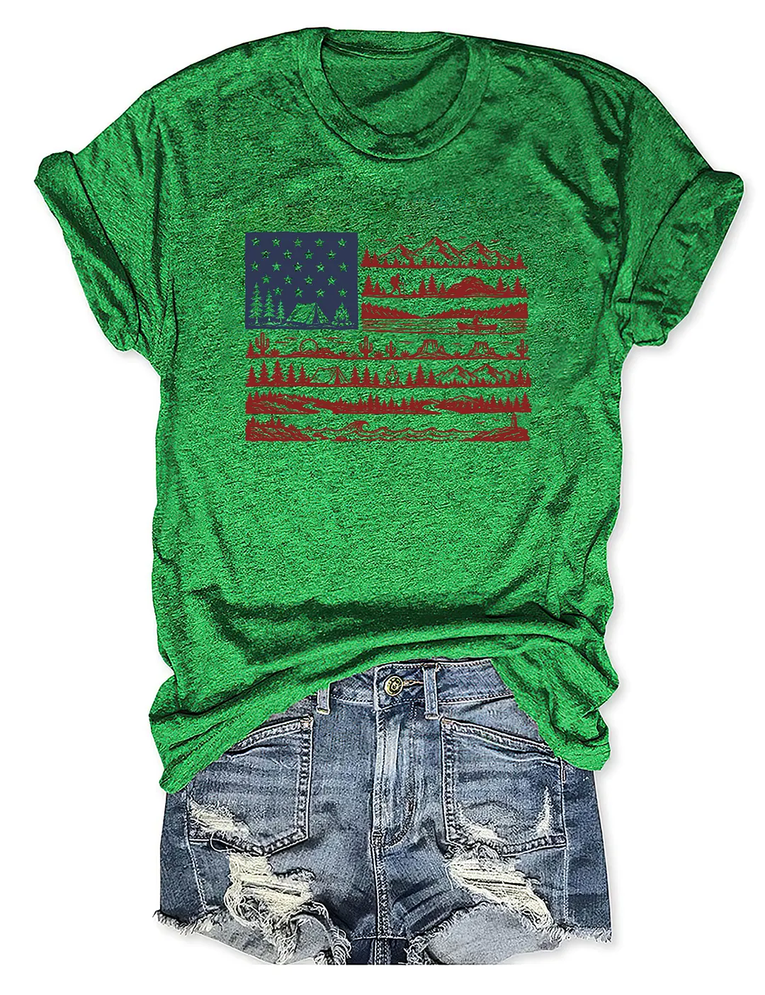 National Parks American Flag T-shirt