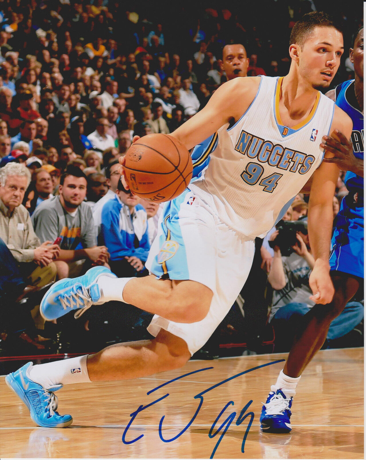 EVAN FOURNIER signed autographed DENVER NUGGETS 8X10 Photo Poster painting w/COA