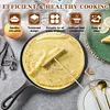 30cm Cast Iron Egg Frying Pan Non-stick & Lug Handle Pancake Skillet Household