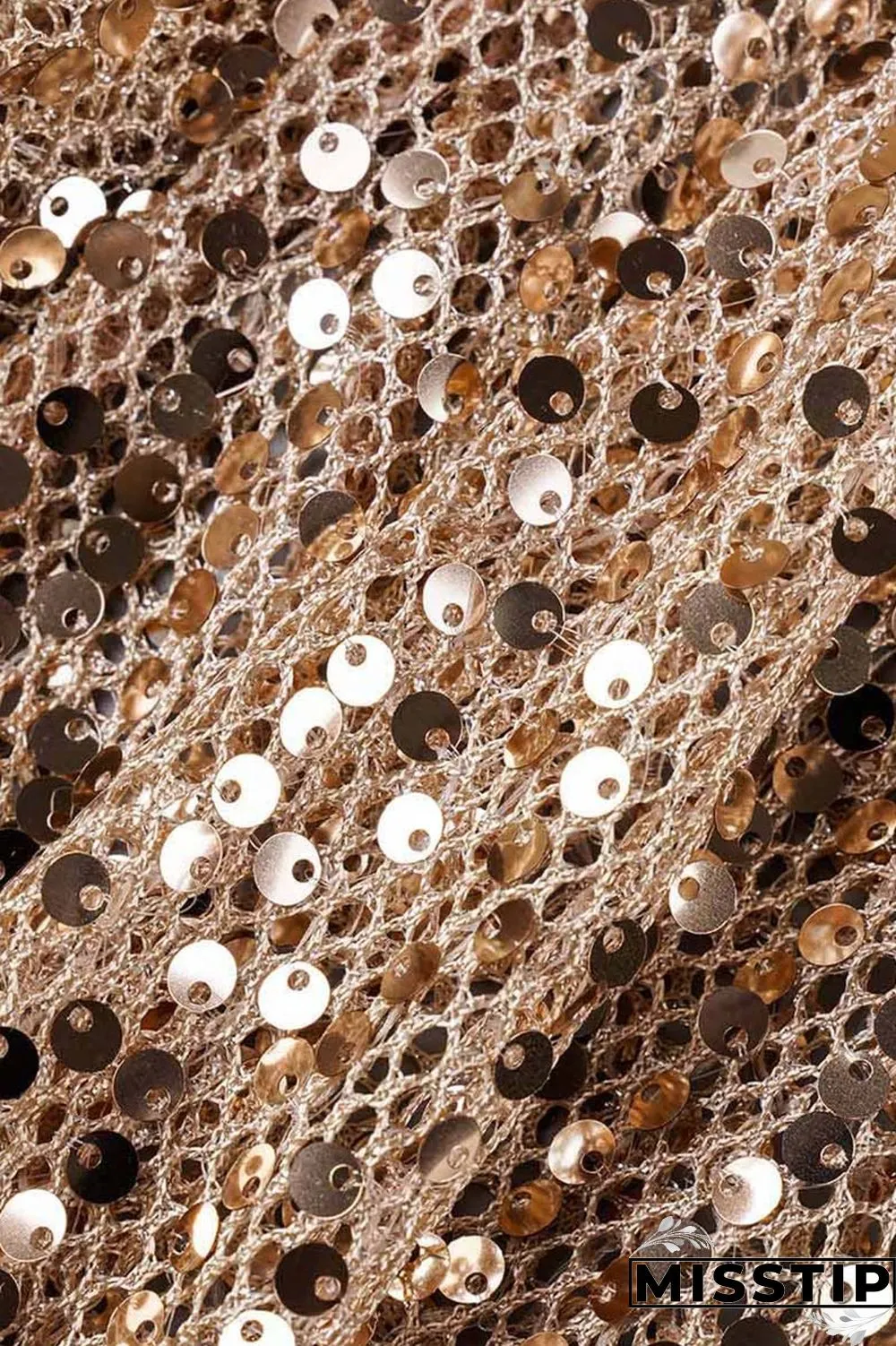 Champagne Sexy Patchwork Sequins Slit Turndown Collar Short Sleeve Dress Dresses