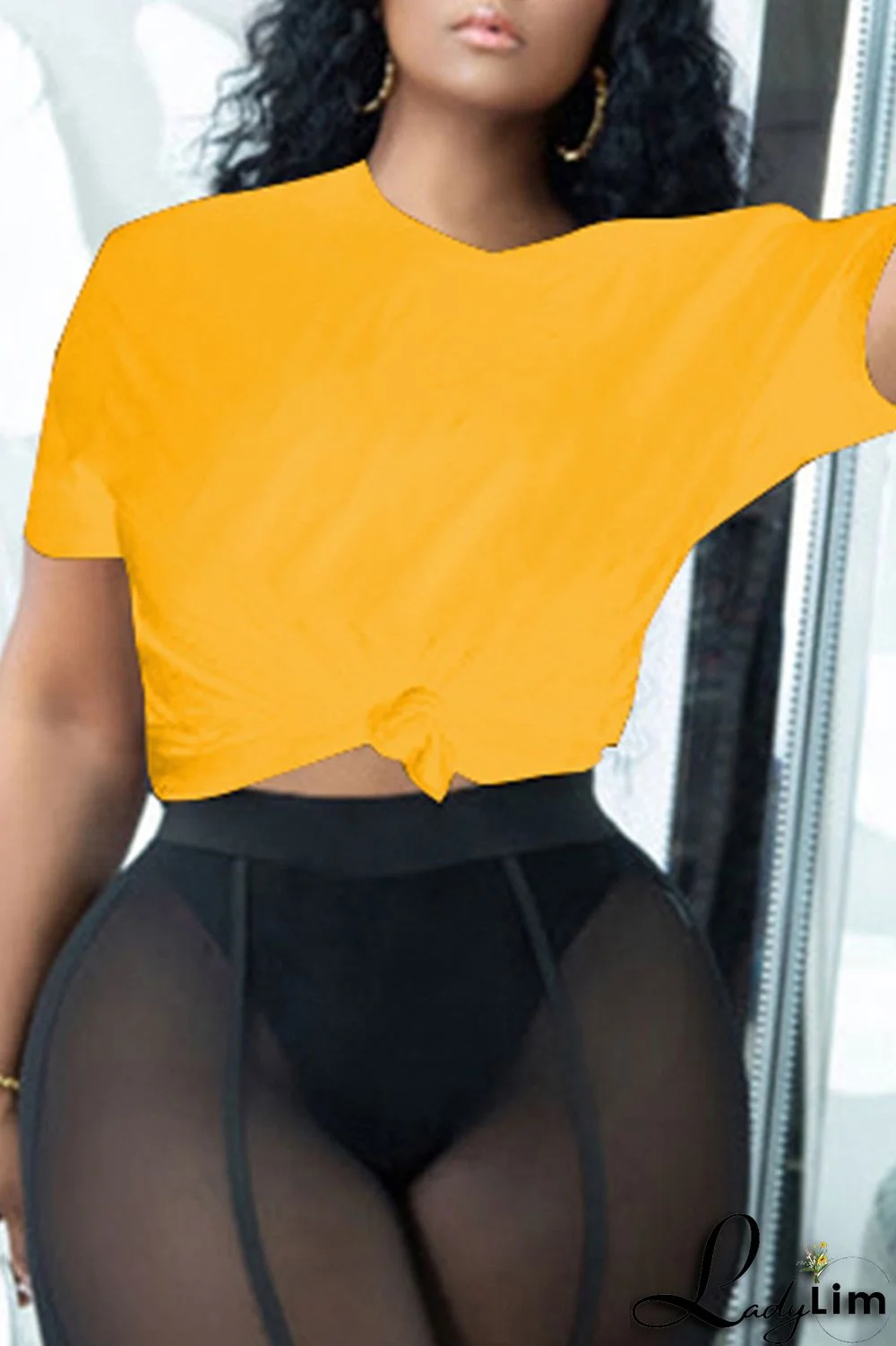 Red Fashion Casual Solid Slit O Neck T-Shirts