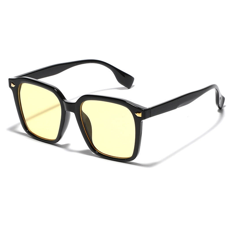 Vacation Classic Style Solid Color Ac Square Full Frame Women’s Sunglasses