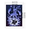 Orange Silhouette Pok&eacute;mon-11CT Stamped Cross Stitch 40*53cm