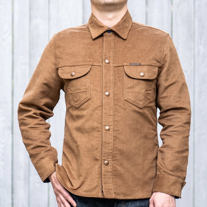 Relaxed Heavy Khaki Jersey Breast Pocket Shirt