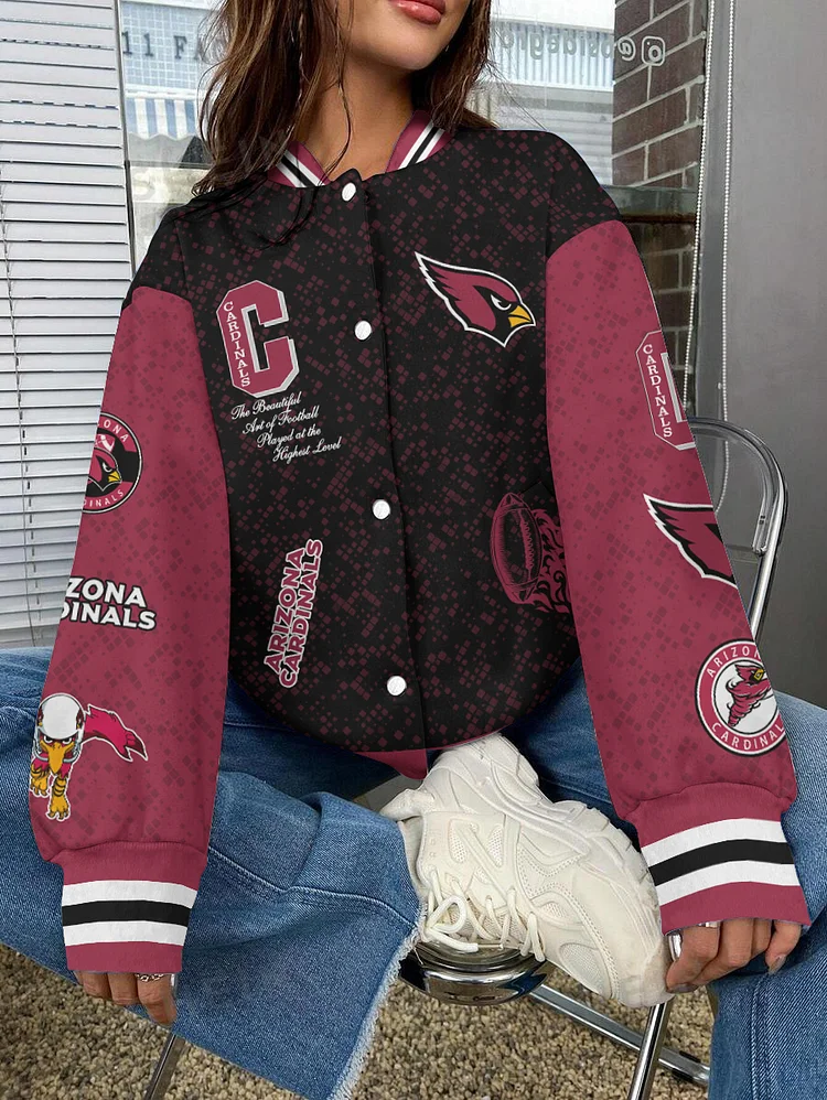 Arizona Cardinals National Football League 2024 Make Your Mark Unisex Varsity Jacket