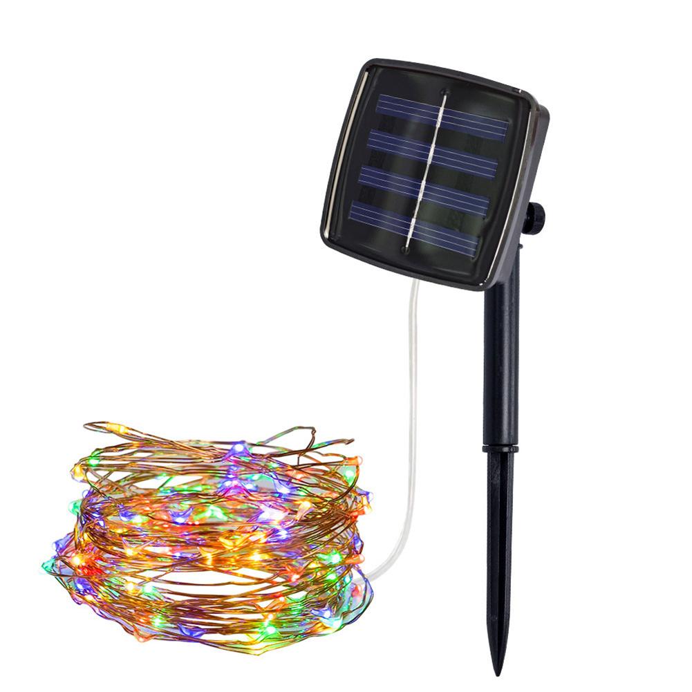 

100/200 LED Solar Copper Wire String Lamp Outdoor Garden Decorative Light, 100led-warm white, 501 Original