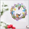 DIY Butterfly Bird Flower Bee Diamond Painting Crystal Hanging Wreath