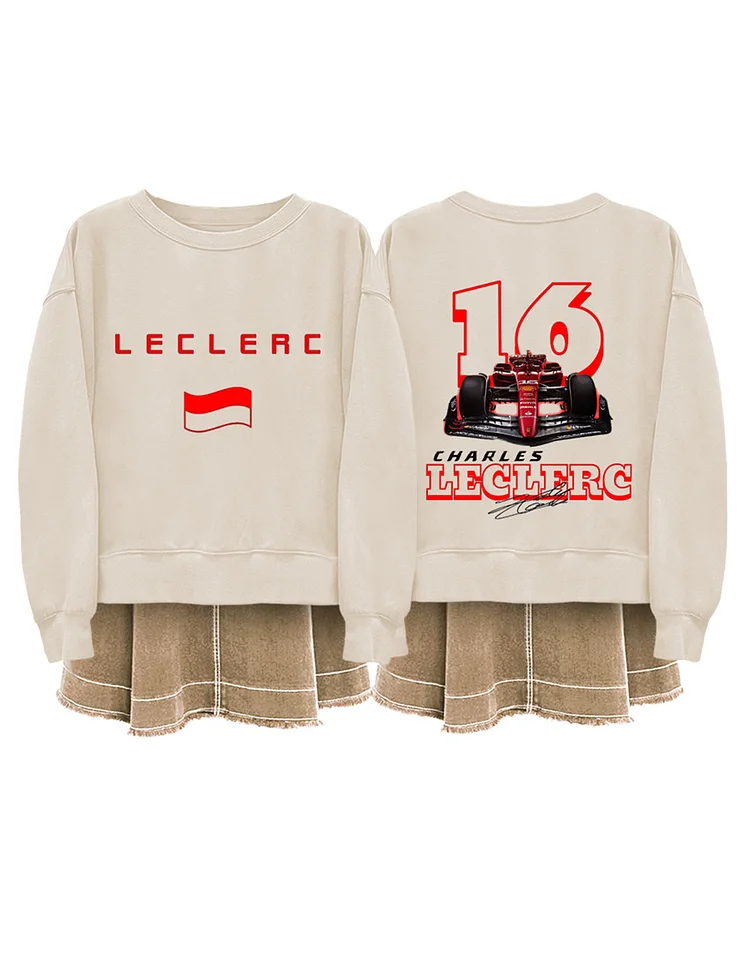 F1 Women's Formula One Leclerc Charles Art Print Shirt