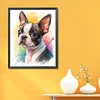 Boston Terrier Dog-11CT Stamped Cross Stitch 40*50cm/15.75*19.69in tapestrymarket