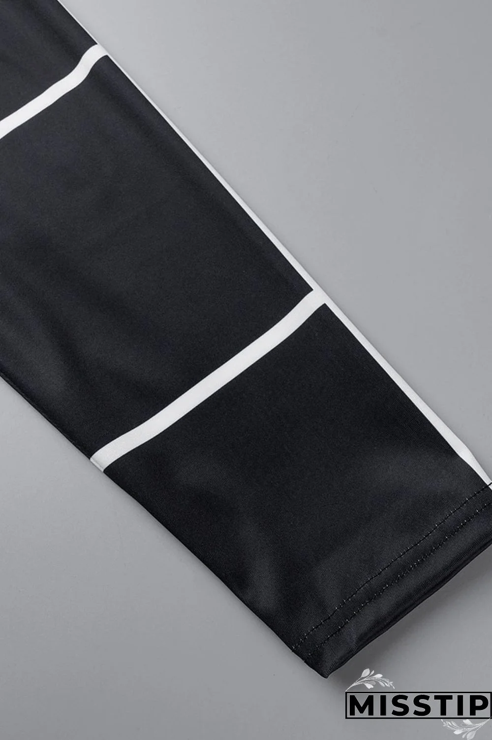 Cream White Casual Print Patchwork Half A Turtleneck Straight Dresses