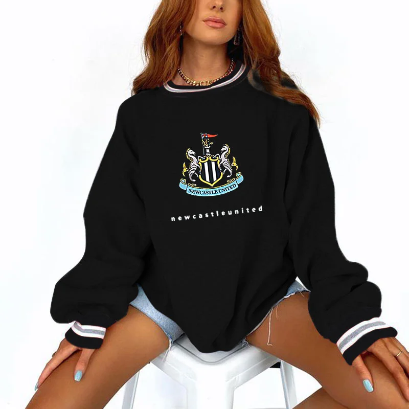 Women's Support NU Football Print Sweatshirt