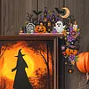 2pcs DIY Diamond Painting Halloween Door Corner Frame Wood(Halloween Pumpkin)