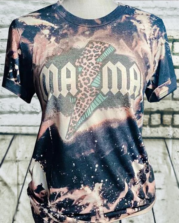 mama shirt leopard