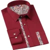 High-end flower collar men's shirt