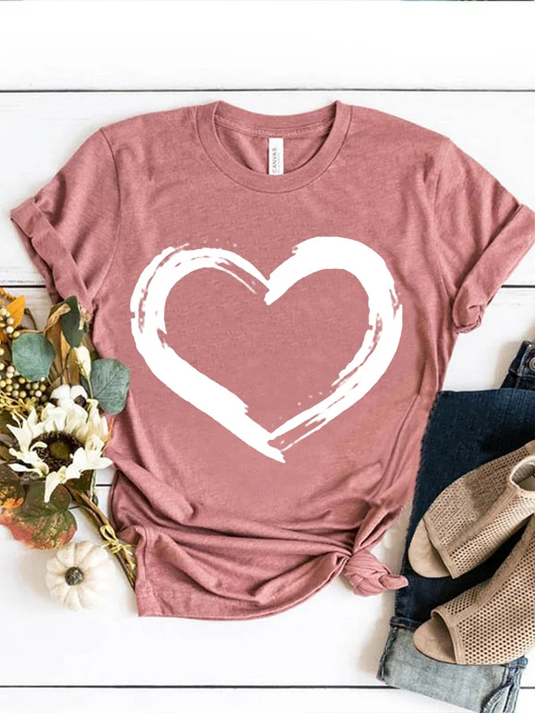 Bestdealfriday White Heart Women's T-Shirt