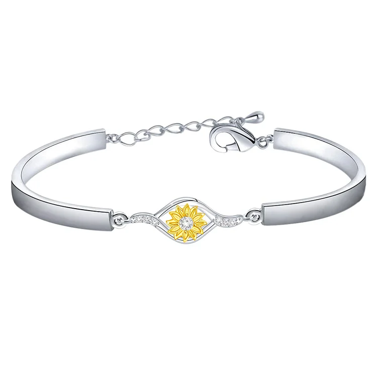 For Daughter - You Are My Sunshine Sunflower Bracelet